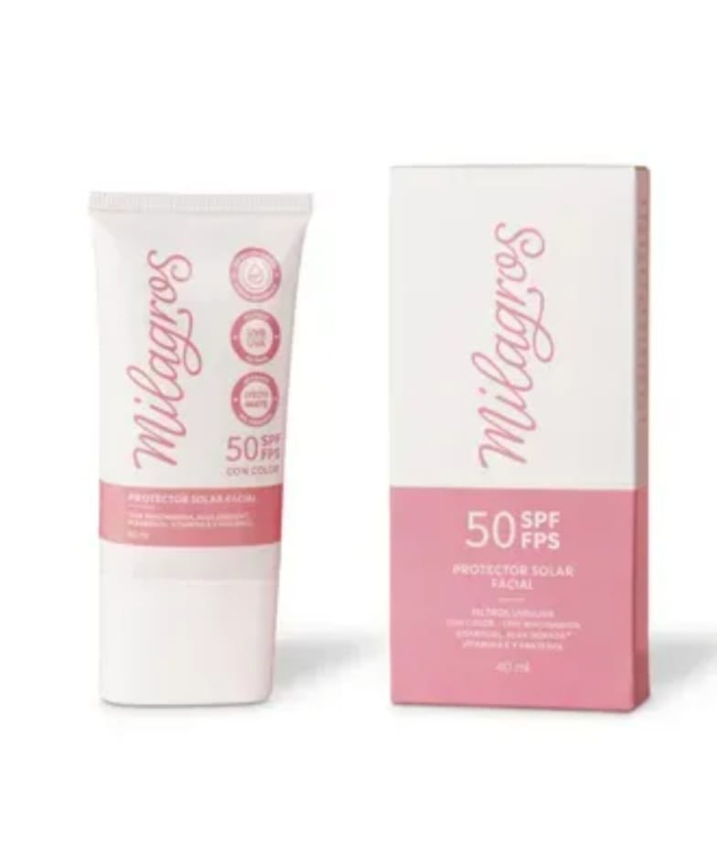 PROTECTOR SOLAR FACIAL CON COLOR MILAGROS