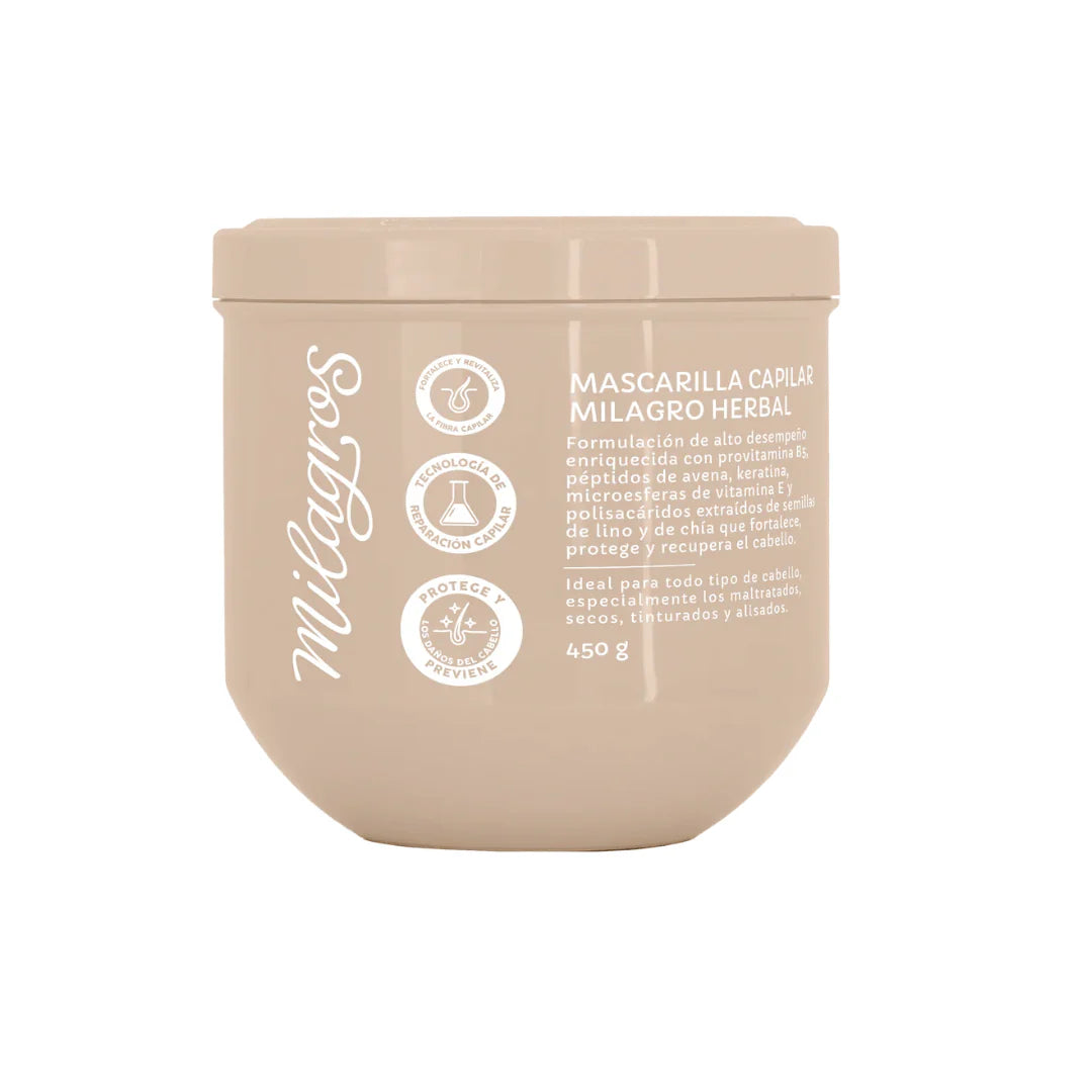 MASCARILLA CAPILAR HERBAL MILAGROS